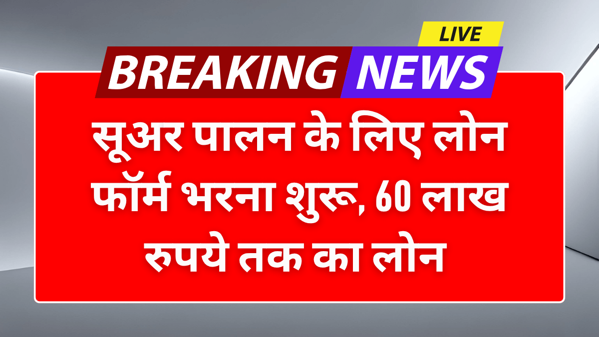 Suar Palan Loan Yojana 2025: सूअर पालन के लिए लोन फॉर्म भरना शुरू, जल्दी करें आवेदन